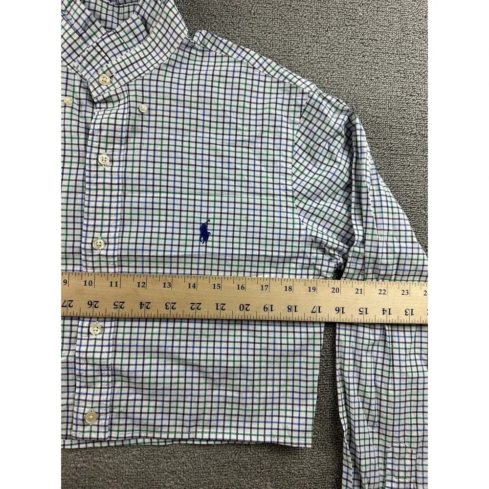 Reworked Polo Ralph Lauren Button-Down Shirt Men S Multi Color Cotton Preppy‎